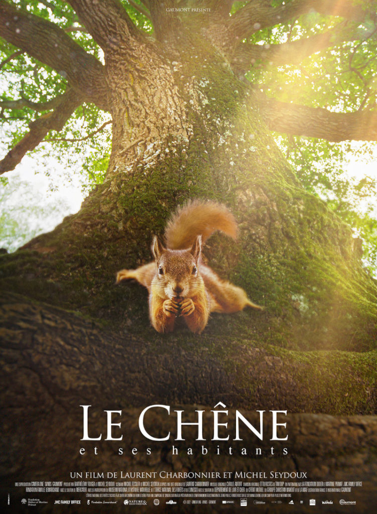 L'affiche du film "le Chêne" réalisé par Laurent Charbonnier et Michel Seydoux